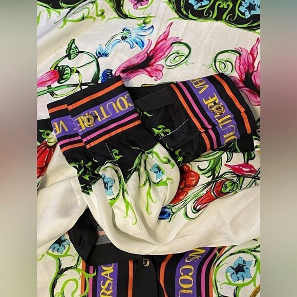 Versace Jeans Couture Logo-Printed Buttoned Shirt size 38/us size 2 - Picture 13 of 16